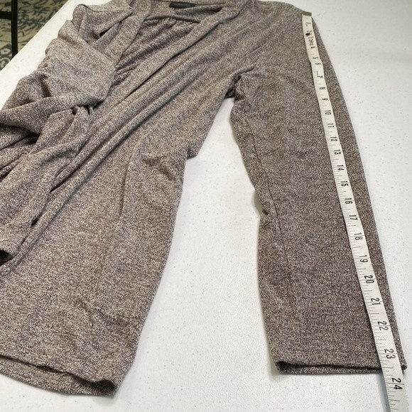 J Jill Wearever Long Open Front Cardigan Drape Long Sleeve Stretch Knit Pockets - Picture 14 of 15